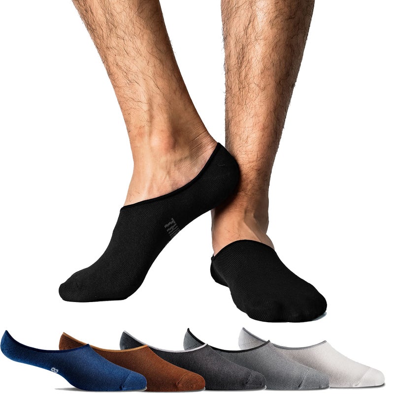 Thirty48 Men No Show Loafer Socks, Boat Shoe Liners with CoolPlus, Non-Slip Grip, Black (3 Pairs), Medium/Large (10 - 12) - Image 1